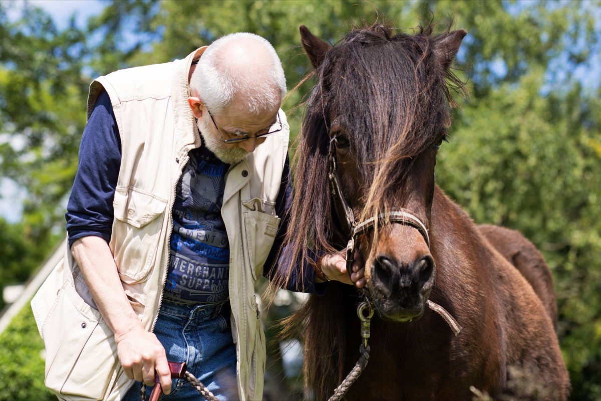 Lex with his stallion, Baldur